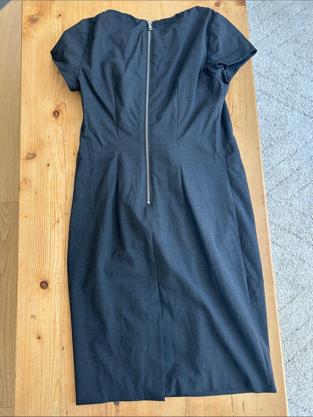 Twist-Front Black Midi Dress - Picture 3 of 3
